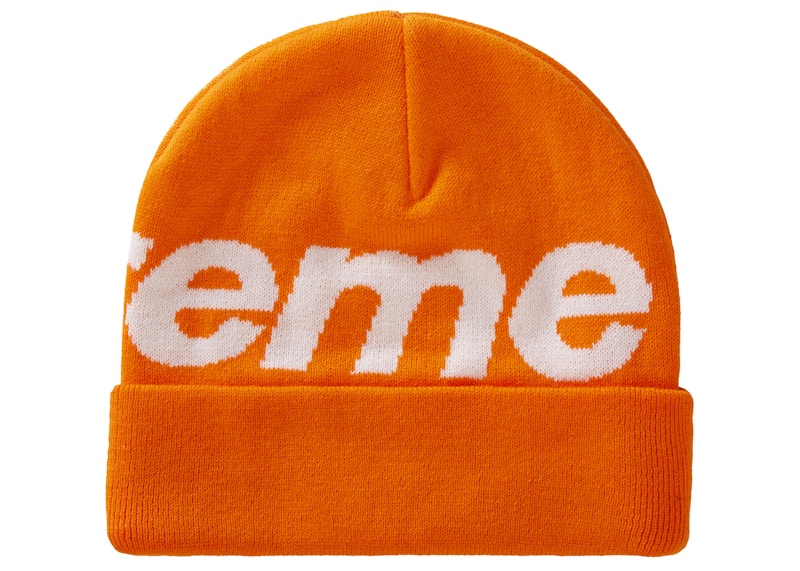 Supreme Big Logo Beanie (FW20) Bright Orange