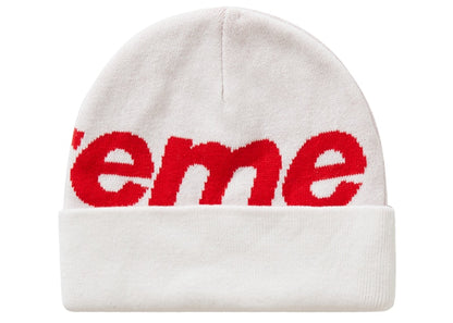 Supreme Big Logo Beanie (FW20) White