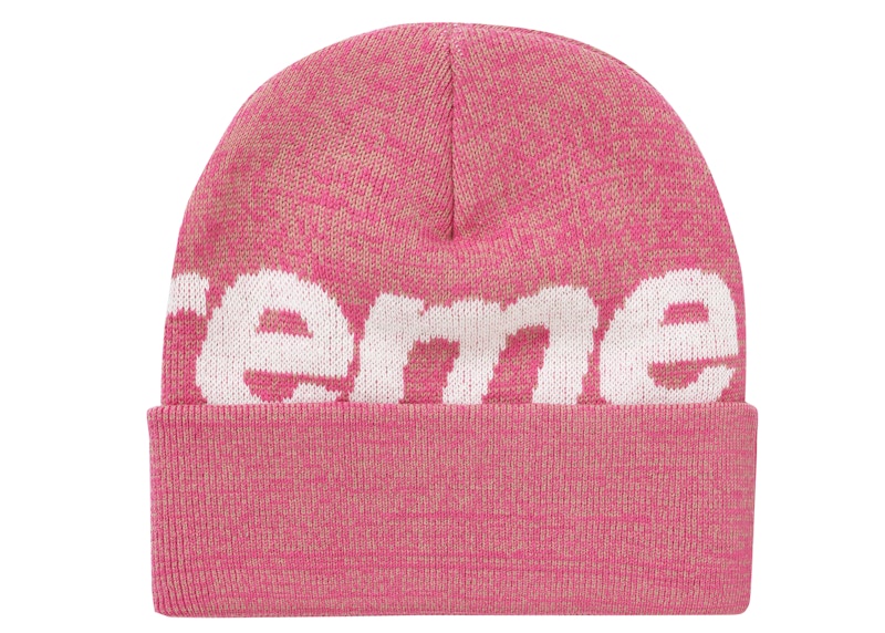 Supreme Big Logo Beanie (FW21) Magenta Static