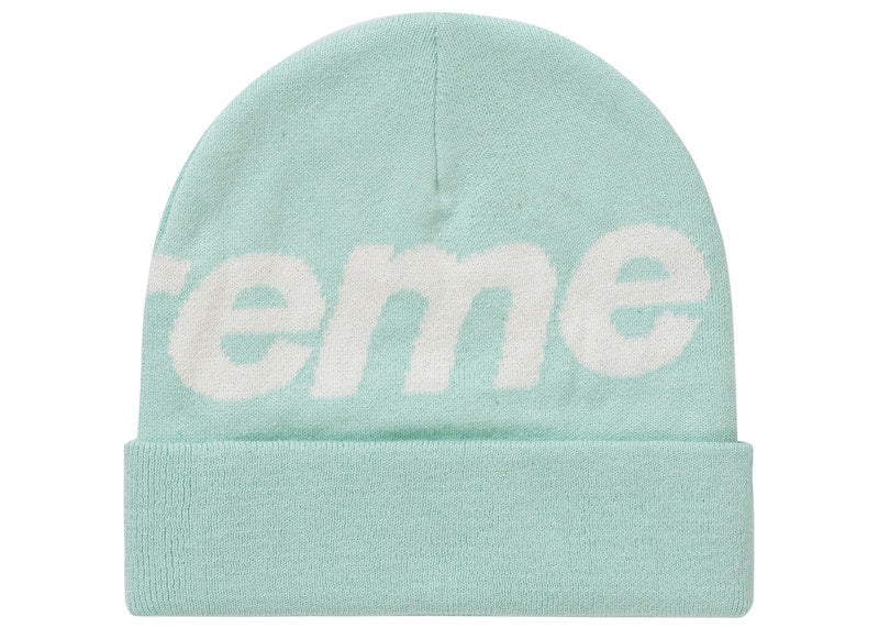 Supreme Big Logo Beanie (FW21) Turquoise