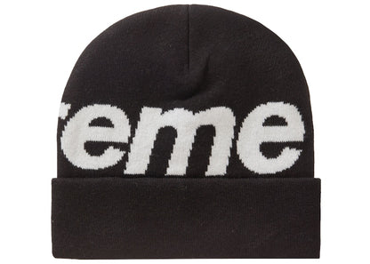 Supreme Big Logo Beanie (FW23) Black