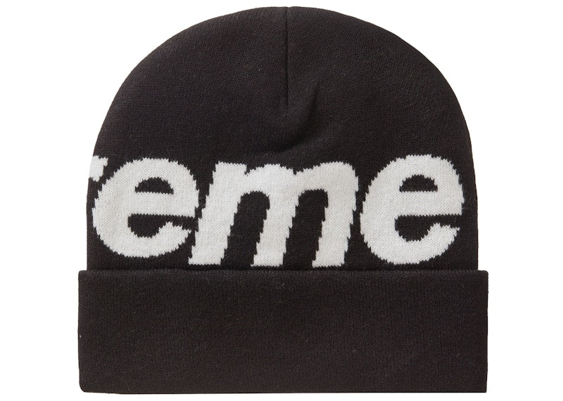Supreme Big Logo Beanie (FW23) Black