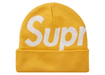 Supreme Big Logo Beanie Beanie (FW23) Gold