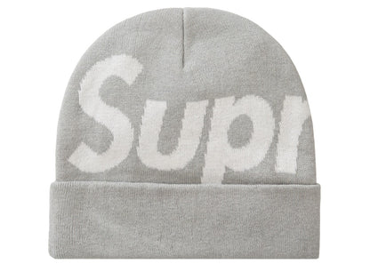Supreme Big Logo Beanie (FW23) Grey