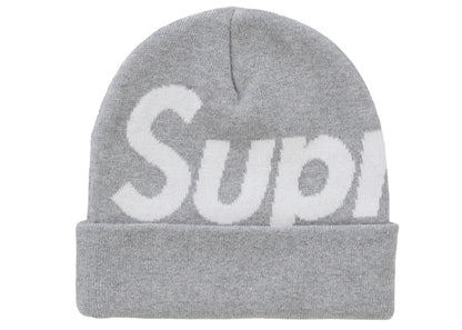 Supreme Big Logo Beanie (FW24) Ash Grey