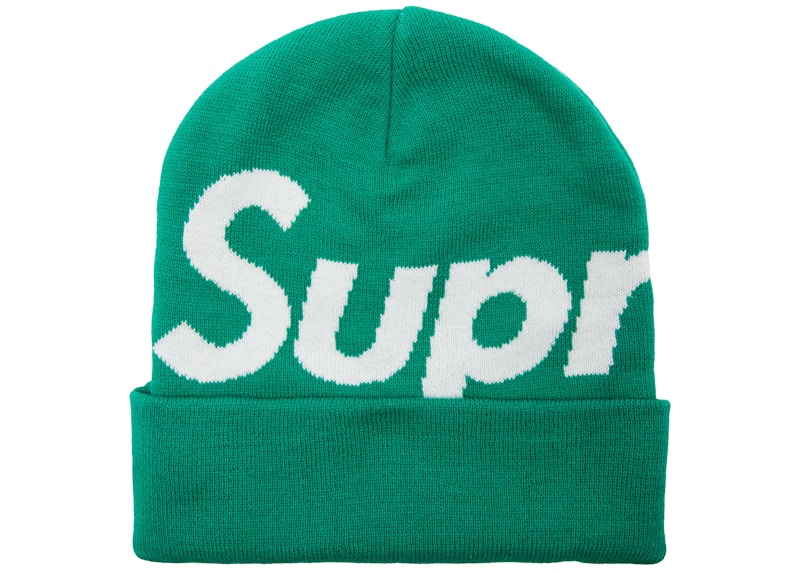 Supreme Big Logo Beanie Green