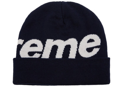 Supreme Big Logo Beanie (FW17) Navy