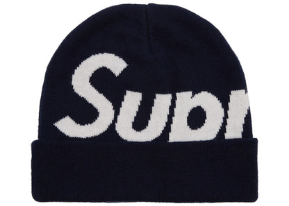 Supreme Big Logo Beanie (FW17) Navy