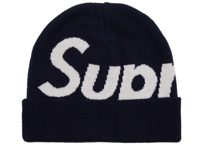 Supreme Big Logo Beanie (FW17) Navy