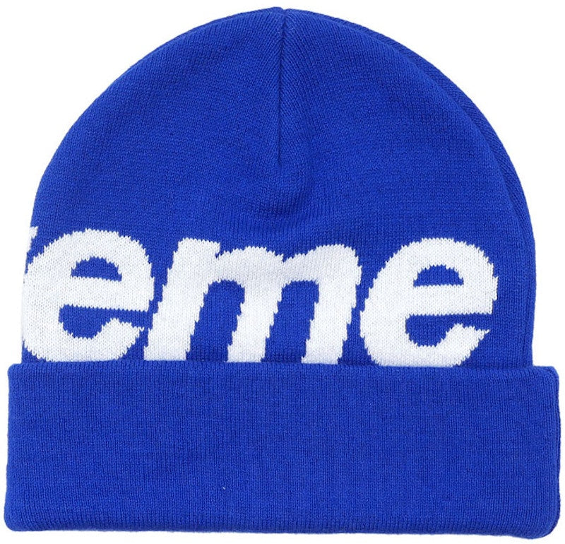 Supreme Big Logo Beanie Royal