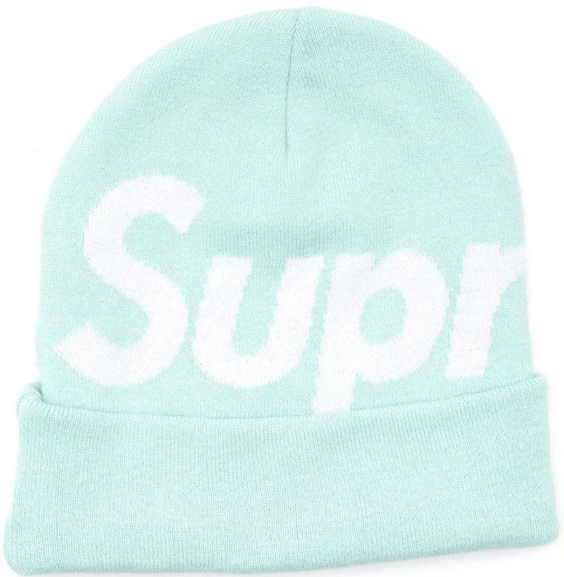 Supreme Big Logo Beanie Teal