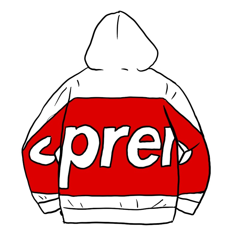 Supreme Big Logo Hooded Sweatshirt White