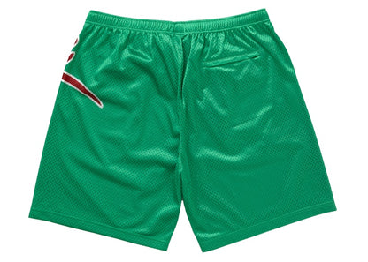 Supreme Big Script Mesh Short Green