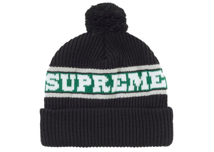 Supreme Big Stripe Beanie (FW24) Black
