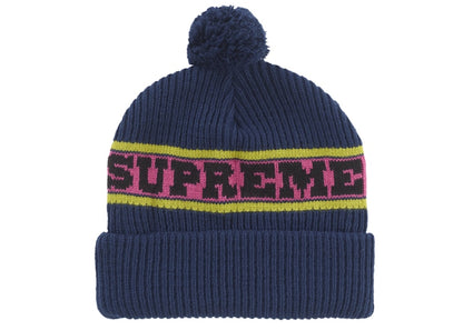 Supreme Big Stripe Beanie (FW24) Navy