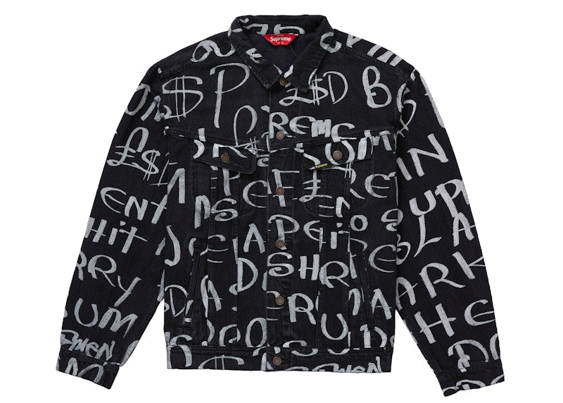 Supreme Black Ark Denim Trucker Jacket Black