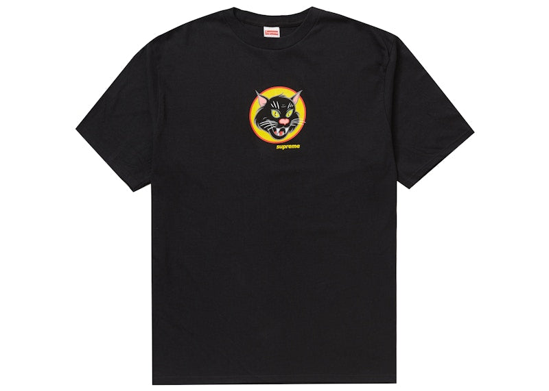 Supreme Black Cat Tee Black
