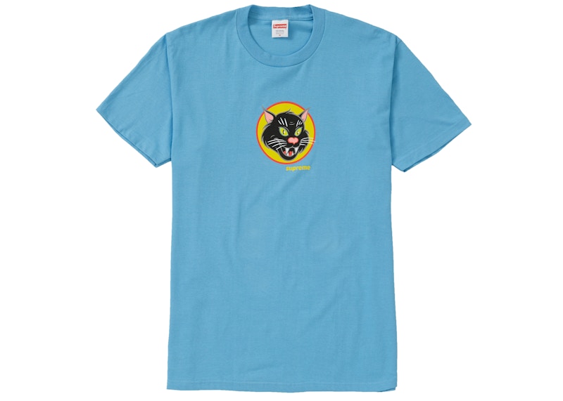 Supreme Black Cat Tee Light Slate
