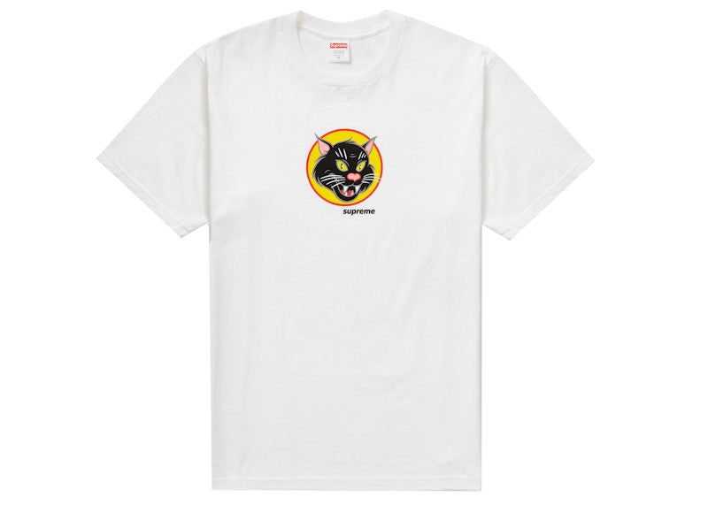 Supreme Black Cat Tee White