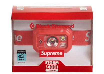 Supreme Black Diamond Storm 400 Headlamp Red