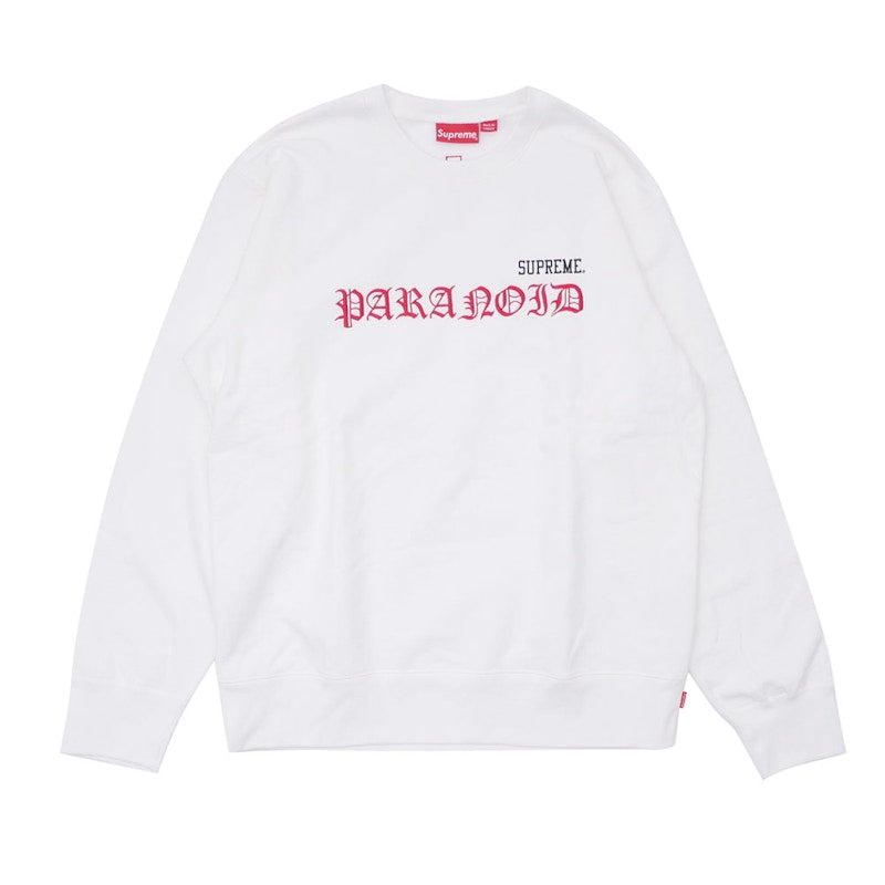 Supreme Black Sabbath Paranoid Crewneck White