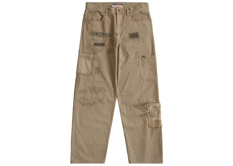 Supreme Blackmeans Mended Loose Fit Jean Dirty Tan