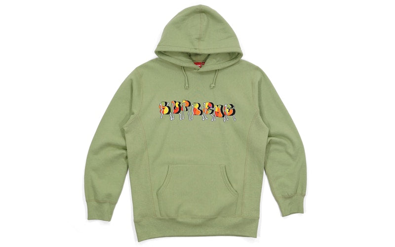 Supreme Blade Whole Car Hooded Sweatshirt Sage