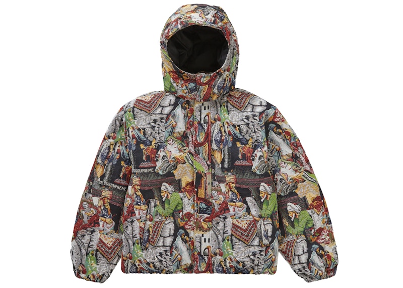 Supreme Bless Tapestry Down Puffer Jacket Multicolor