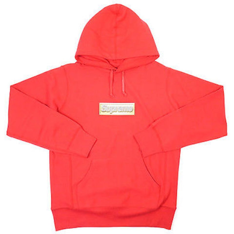 Supreme Bling Logo Pullover Red