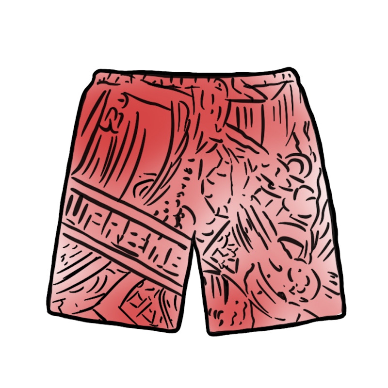Supreme Bling Sweatshort Red