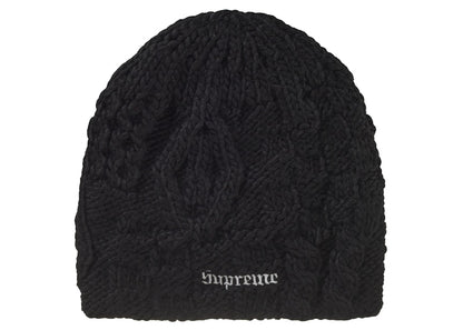Supreme Block Knit Beanie Black