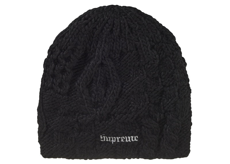 Supreme Block Knit Beanie Black
