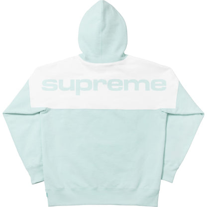 Supreme Blocked Hoodie Ice Blue