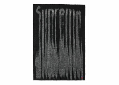 Supreme Blurred Logo Blanket Black