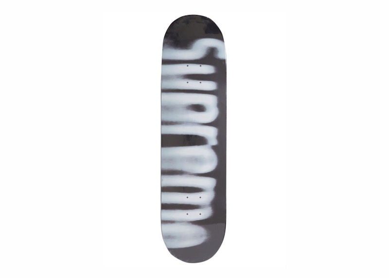 Supreme Blurred Logo Skateboard Deck Black