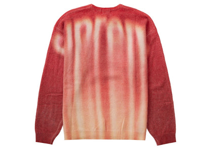 Supreme Blurred Logo Sweater Red