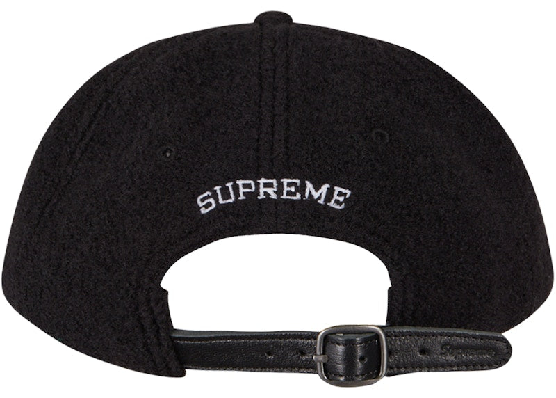 Supreme Boiled Wool S Logo 6-Panel Black