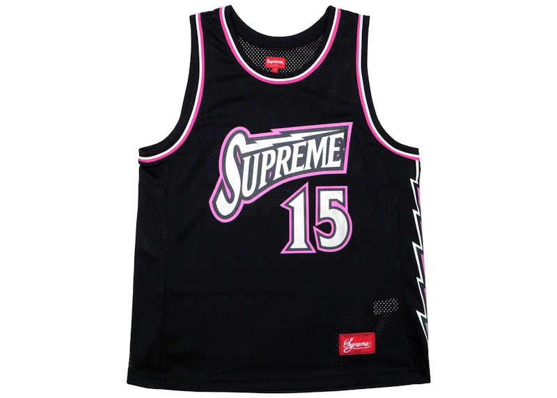 Supreme Bolt Basketball Jersey Black