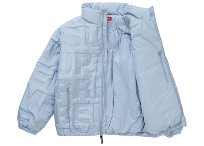 Supreme Bonded Logo Down Jacket Blue