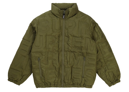 Supreme Bonded Logo Down Jacket Olive