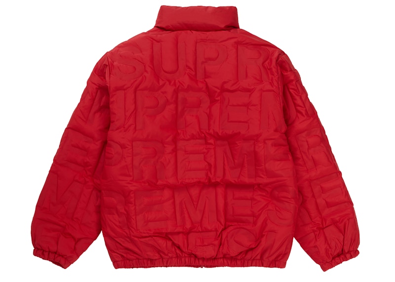 Supreme Bonded Logo Down Jacket Red