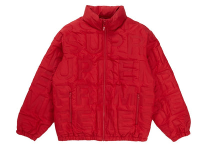 Supreme Bonded Logo Down Jacket Red