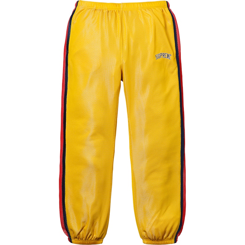 Supreme Bonded Mesh Track Pant Gold