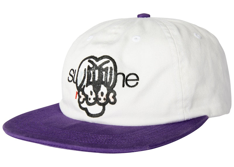 Supreme Bone Classic Logo 6-Panel White