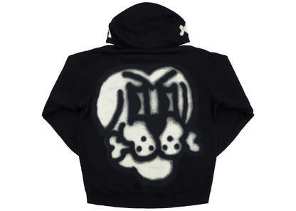 Supreme Bone Zip Up Sweatshirt Black