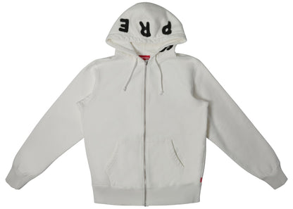 Supreme Bone Zip Up Sweatshirt White