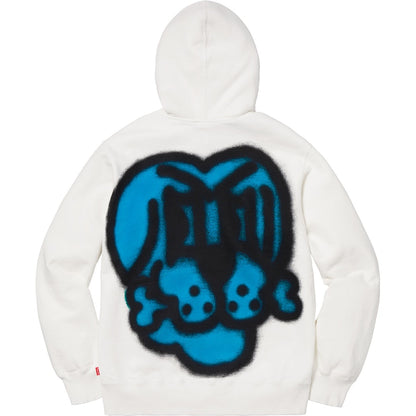 Supreme Bone Zip Up Sweatshirt White