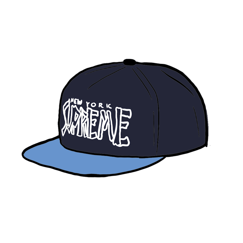 Supreme Bones Logo 5-Panel Navy