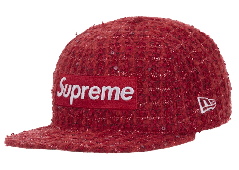 Supreme Boucle Box Logo New Era 59Fifty Fitted Cap Red