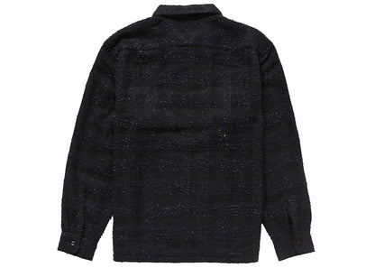 Supreme Boucle Zip Up Shirt Black